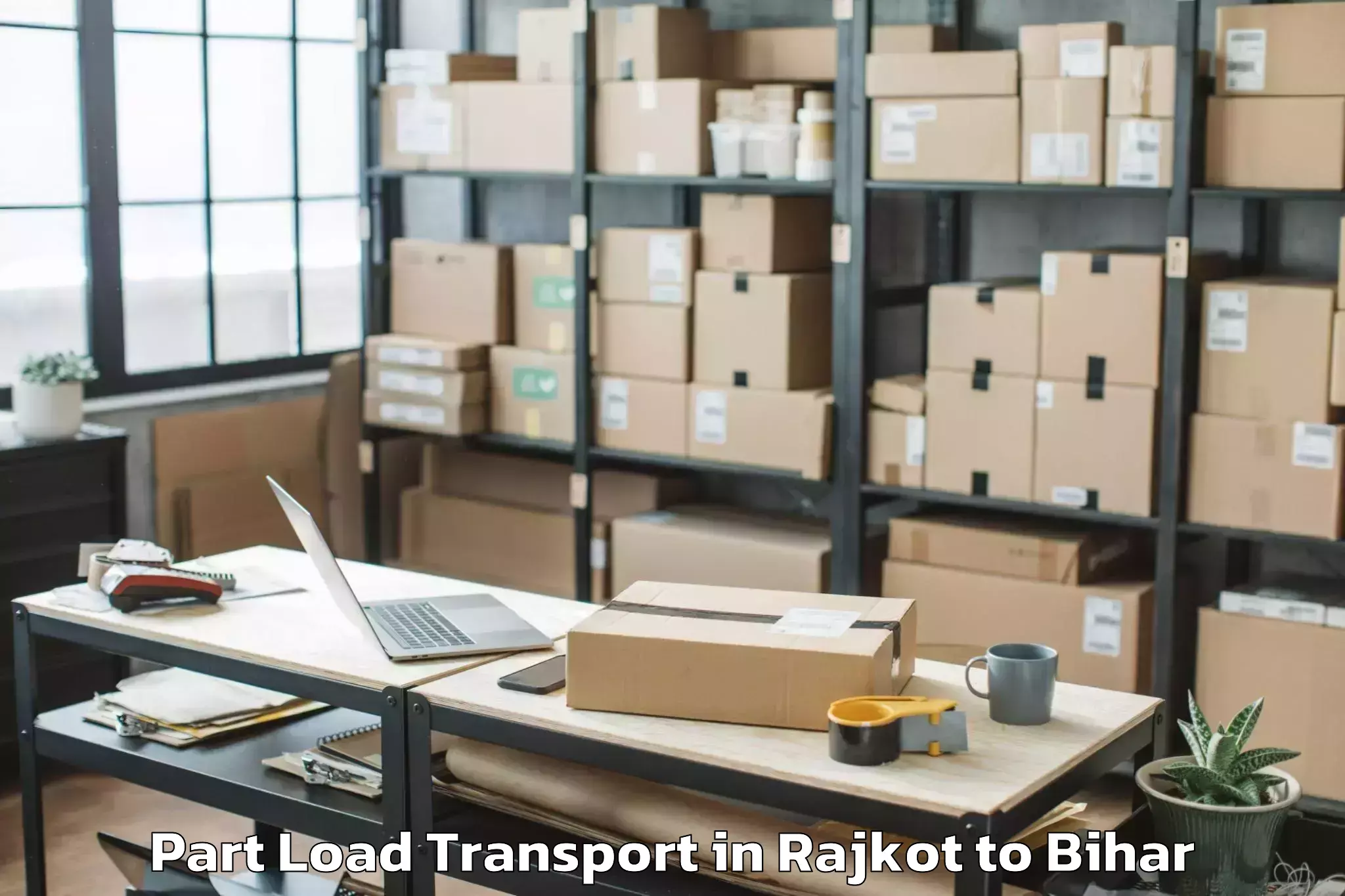 Rajkot to Baruraj Motipur Part Load Transport Booking